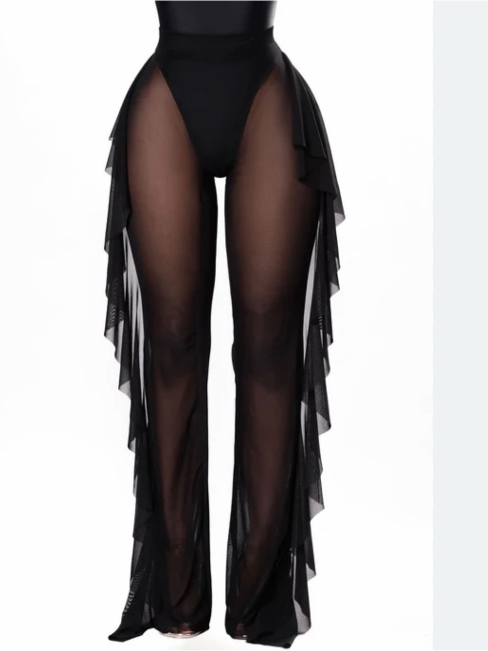 Fashion Nova Black Cover up Pants